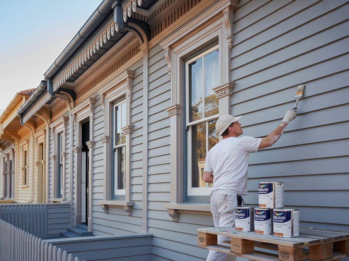Interior weatherboard painting in Melbourne