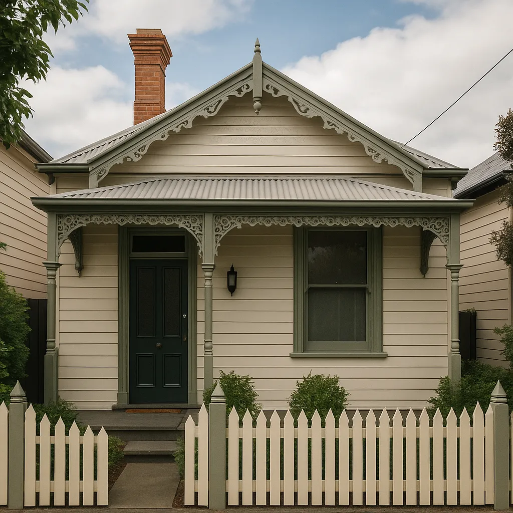 Weatherboard house painting